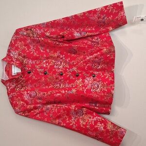 HP - Dressbarn floral silk blazer
